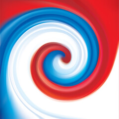 Vector drawing light wavy pattern of Russian flag