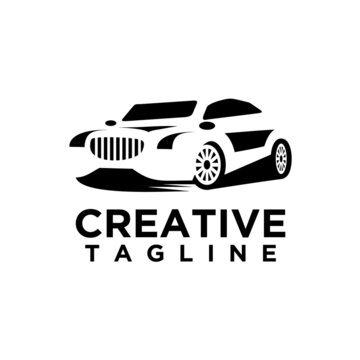 Car logo silhouette design vector 