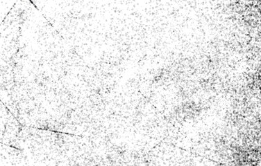 Grunge Black And White Urban. Dark Messy Dust Overlay Distress Background. Easy To Create Abstract Dotted, Scratched, Vintage Effect With Noise And Grain
