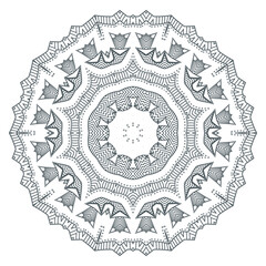 elegant line art mandala vector for design