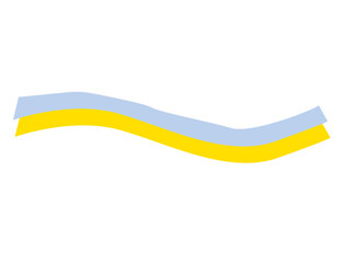 Vector illustration ukrainian flag ukraine blue and yellow stripes