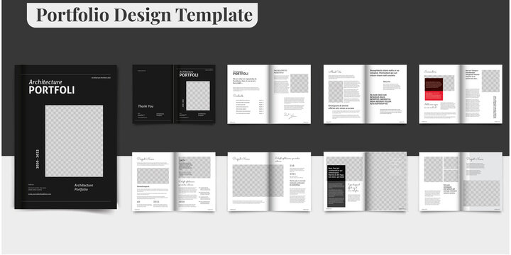 Portfolio Design Architecture Portfolio Design Photography Portfolio Editorial Template	