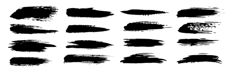 Paintbrush vector collection. Grunge elements, Brush stroke, ink paint brush, grunge lines.