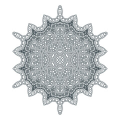 elegant line art mandala vector for design