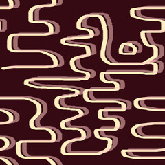 Tribal style pattern, seamless pattern in earthy colors, tribal stylish design, texture.