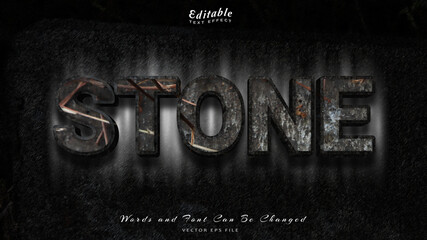 Abstract editable text effect with grunge background