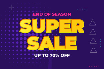 Super sale modern banner template