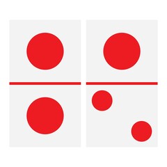  domino logo illustration symbol design vector