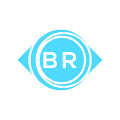 br letter logo design on white background. br creative initials letter logo concept. br letter design.