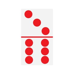  domino logo illustration symbol design vector