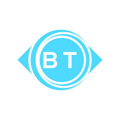 bt letter logo design on white background. bt creative initials letter logo concept. bt letter design.