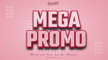 mega promo editable text effect
