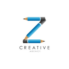 Creative Agency Logo Featuring Pencil and Z Pen