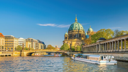 Obraz na płótnie Canvas Berlin downtown city skyline, cityscape of Germany