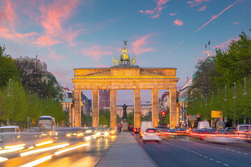 The Brandenburg Gate in downtown Berlin Germany © f11photo