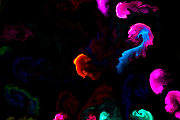 abstract colorful background with bubbles