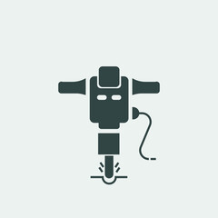 jackhammer vector icon illustration sign 