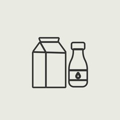 milk vector icon illustration sign 