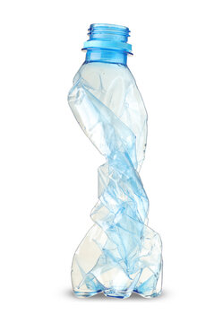 small crushed plastic bottle