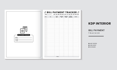 Bill Payment Tracker KDP Interior
