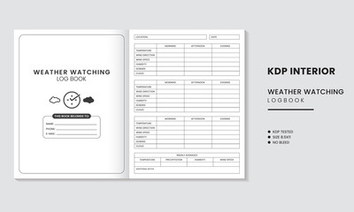 Weather Watching Log Book KDP Interior