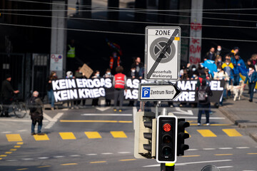 War Protest in Bern, Switzerland