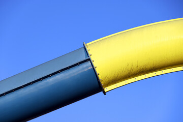 Image of an empty aquapark slider