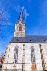 Fototapeta na wymiar Ansicht eines historischen Kirchturms in Werne