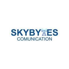 Skybytes logo combined with network tower.