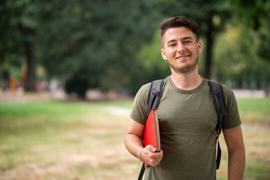 Student at the park