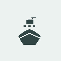 ship vector icon illustration sign 