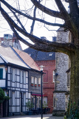 Fototapeta na wymiar Blick in die historische Altstadt von Werne