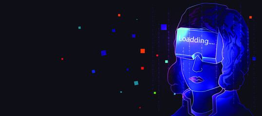 this is metaverse and futuristic technology and Augmented reality , Virtual reality and earth ,text metaverse and fixed reality , cyber punk 