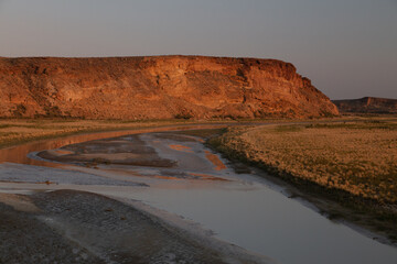Buttes, rocks and mountains in Green River, Wyoming.