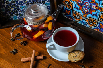 tea service of eastern culture