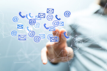 mail communication support contact concept service