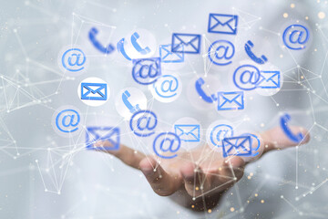 mail communication support contact concept service