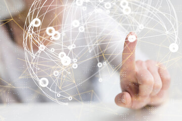 conference Digital Network and data concept 3d