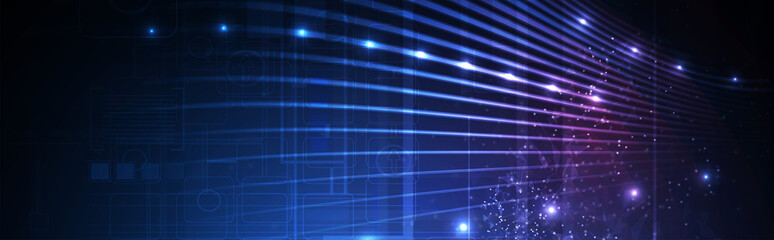 Technology data background, idea of global business solution