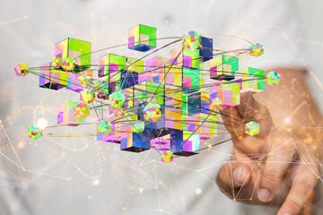 Technology background. Big data concept