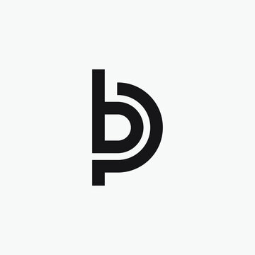 Initial BP monogram logo design.