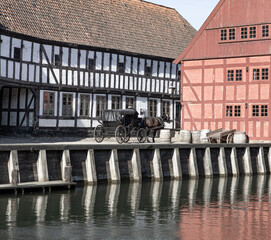 The beautiful old town of Aarhus in Denmark