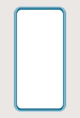 Ecran de téléphone mobile vide, illustration