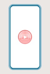 Application vid&eacute;o pour t&eacute;l&eacute;phone mobile, illustration