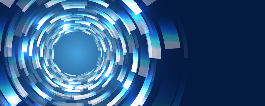 Data stream in the form of an array of circles and binary code. Vector database background. Big data visualization. Processing of data arrays, sorting. Filtering machine algorithms.