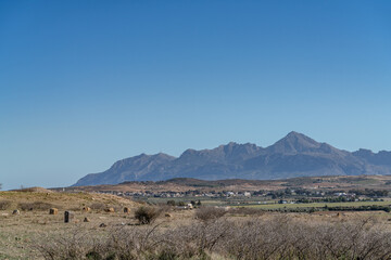 view of Zaghouan mountain in north Tunisia  -Zaghouan governorate - Tunisia 