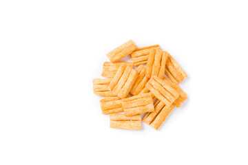 Barbecue Chips on a white background