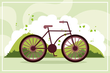 Fototapeta premium bicycle in the camp