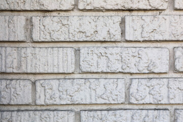 White brick wall background