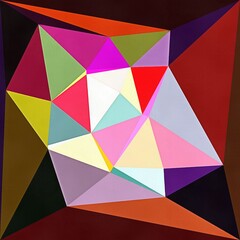 3d fractal illustration. Abstract fractal in bright and colorful color. Abstract forms.